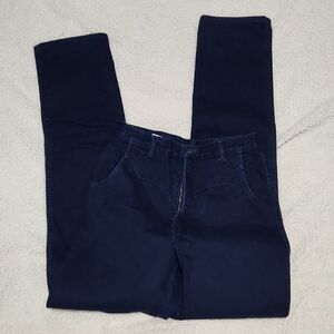 Vintage Navy Western High-Waisted Jeans